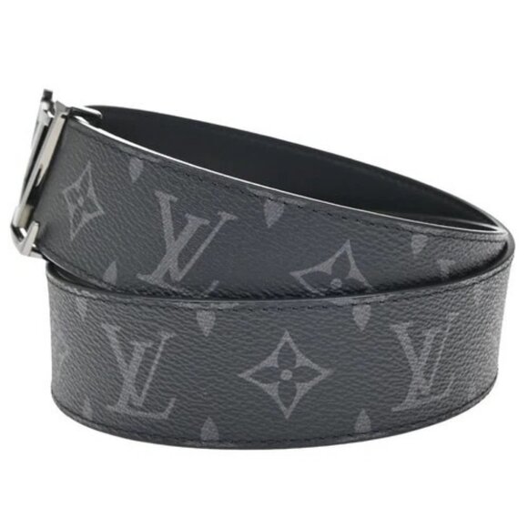 LOUIS VUITTON LV Initiales Belt 40mm 85/34 Monogram Eclipse Black M9043 70RL372 main image 6